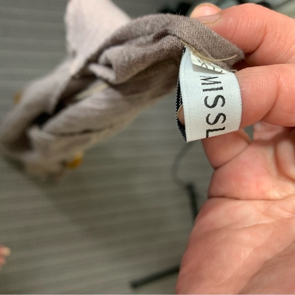 MISSLOOK Tan Brown Flowy Tank Dress Lagen Look Artsy Boho Ruffle  XL (real M/L) - Picture 8 of 12